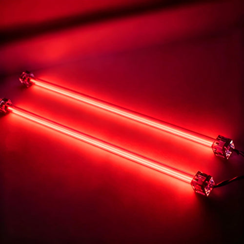 Cold Cathode Fluorescent UV 365nm/254nm/185nm/660nm Therapy Lamp - with Quartz Glass Cover 150mm 300mm Length DC 12V Input