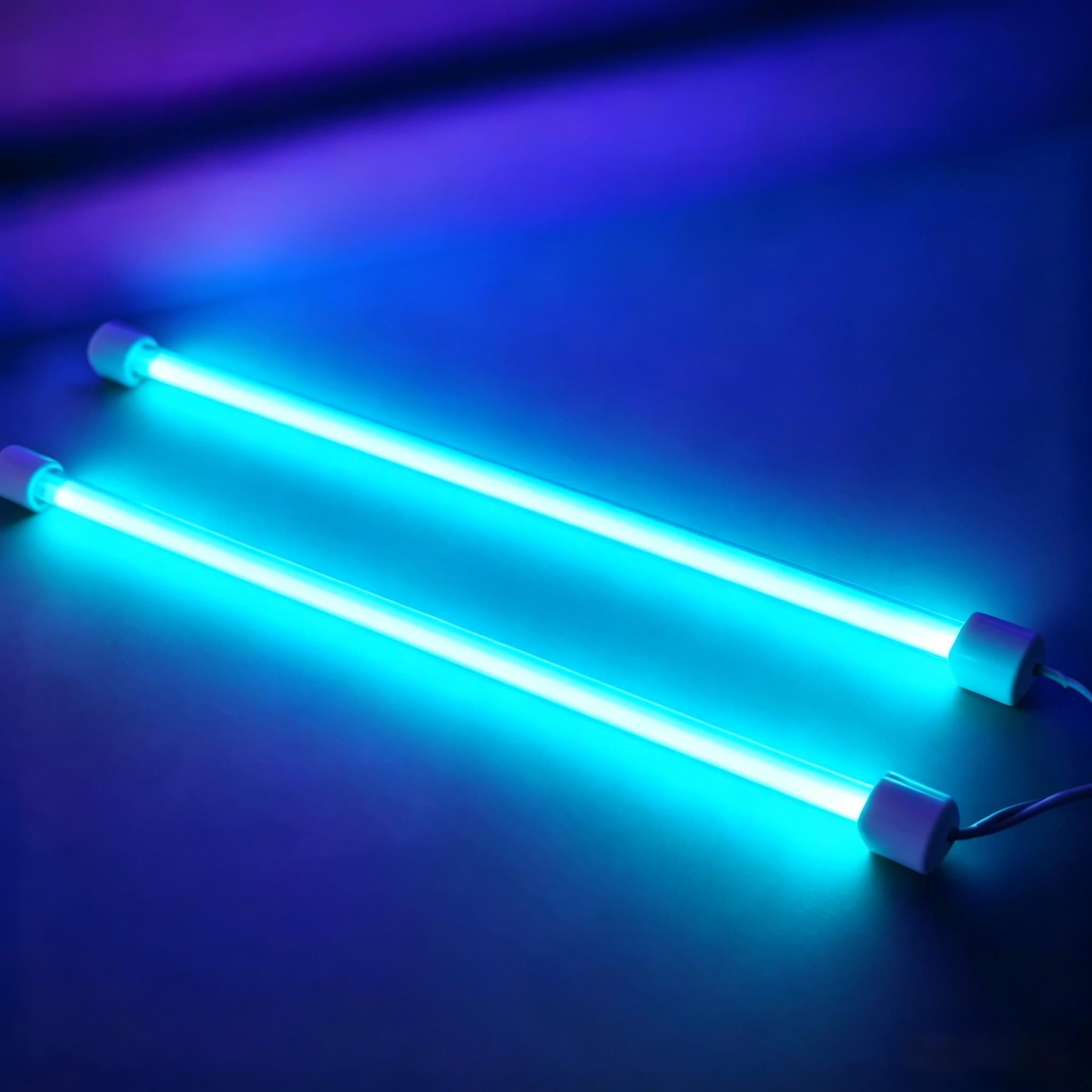 Cold Cathode Fluorescent UV 365nm/254nm/185nm/660nm Therapy Lamp - with Quartz Glass Cover 150mm 300mm Length DC 12V Input
